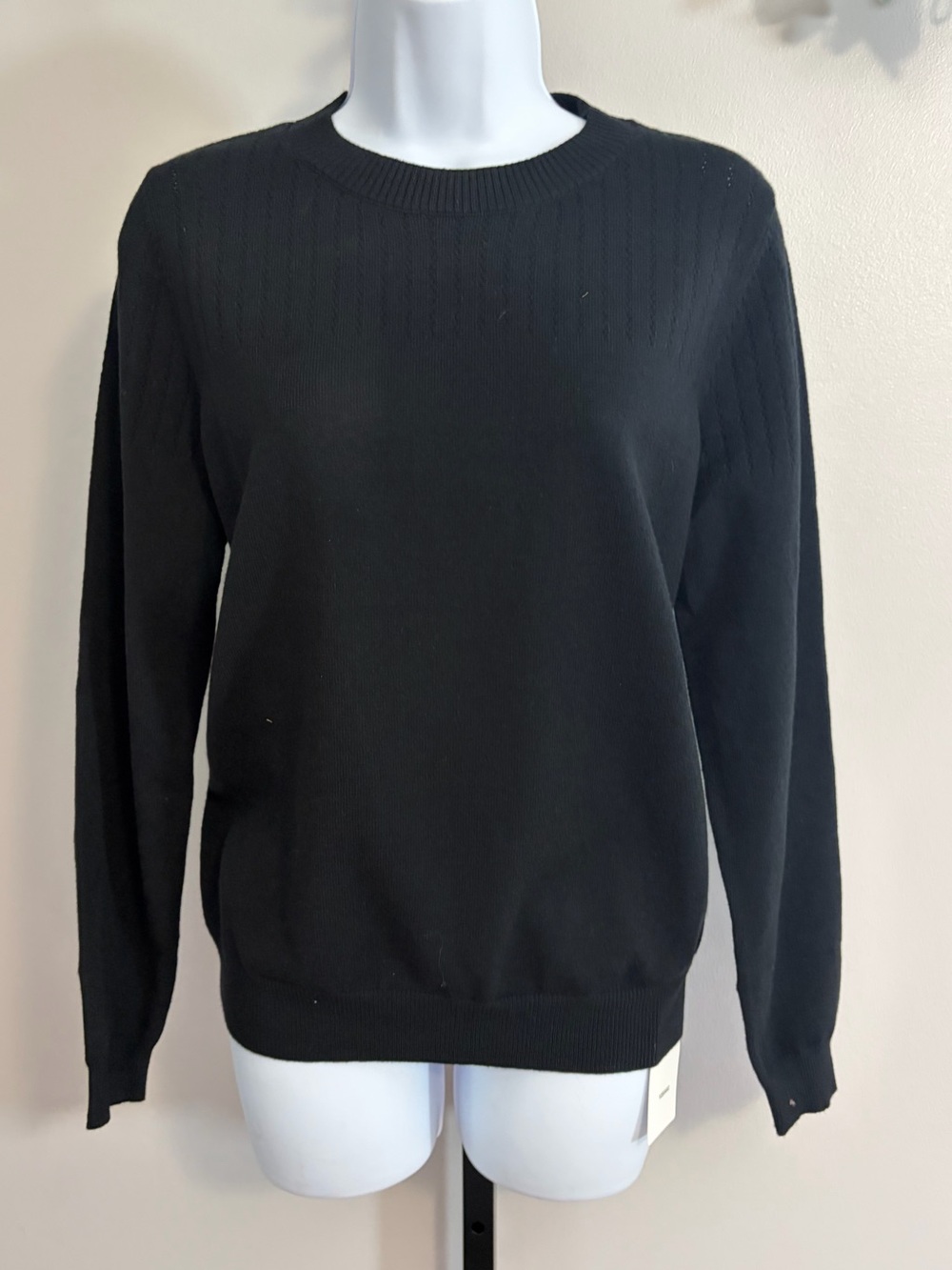 NWT Y2EGGO (Amazon) Black Crewneck Sweater - Women's